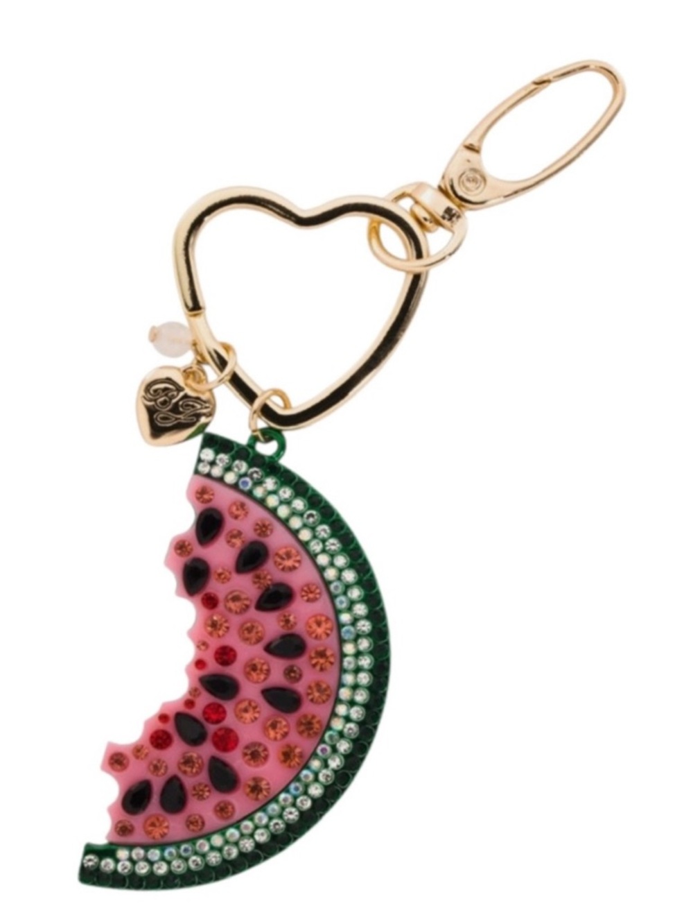 Betsey Johnson Crystal “Watermelon” Keychain or Bag Fob (NWT)